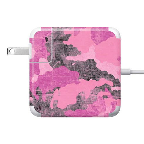 Pink Camouflage 85W Power Adapter (15 and 17 inch MacBook Pro Charger) Skin