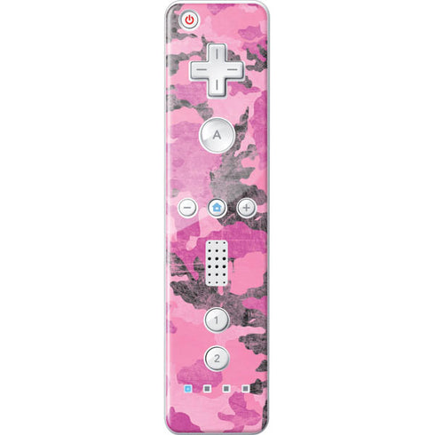 Pink Camouflage Wii Remote Controller Skin