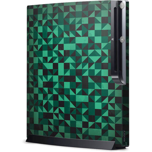Black & Green Playstation 3 & PS3 Slim Skin