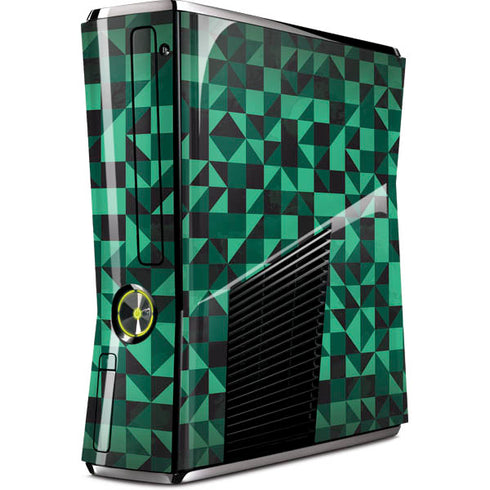 Black & Green Xbox 360 Slim (2010) Skin