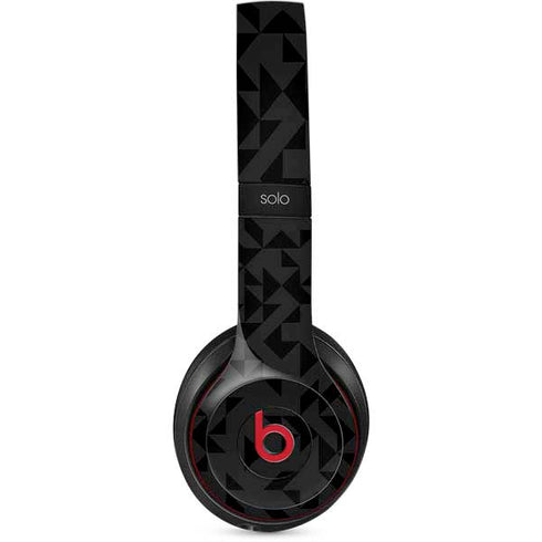 Black Geometric Beats Solo 3 Wireless Skin