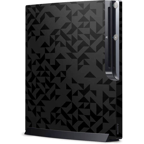 Black Geometric Playstation 3 & PS3 Slim Skin
