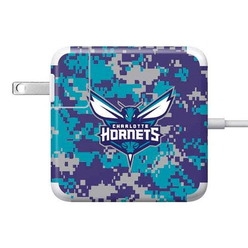 NBA Charlotte Hornets Digi Camo 85W Power Adapter (15 and 17 inch MacBook Pro Charger) Skin