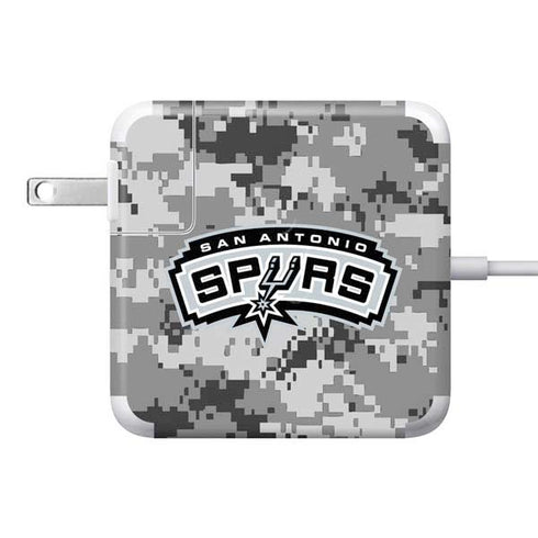 NBA San Antonio Spurs Digi Camo 85W Power Adapter (15 and 17 inch MacBook Pro Charger) Skin
