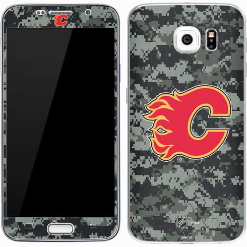 NHL Calgary Flames Camo Galaxy S7 Skin