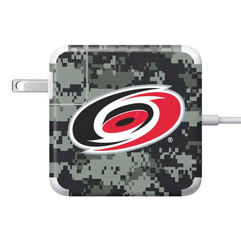 NHL Carolina Hurricanes Camo 85W Power Adapter (15 and 17 inch MacBook Pro Charger) Skin