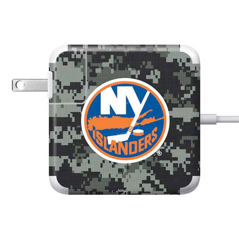 NHL New York Islanders Camo 85W Power Adapter (15 and 17 inch MacBook Pro Charger) Skin