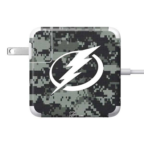 NHL Tampa Bay Lightning Camo 85W Power Adapter (15 and 17 inch MacBook Pro Charger) Skin