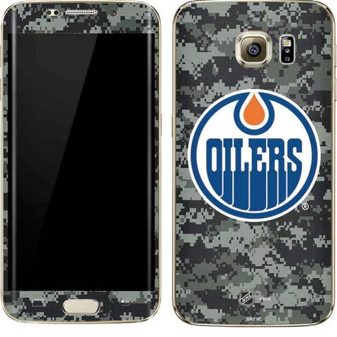 NHL Edmonton Oilers Camo Galaxy S7 Edge Skin