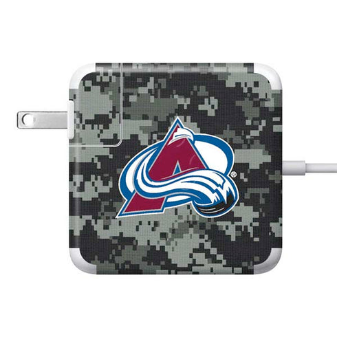 NHL Colorado Avalanche Camo 85W Power Adapter (15 and 17 inch MacBook Pro Charger) Skin