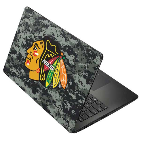 NHL Chicago Blackhawks Camo Asus X502CA 15.6 Skin