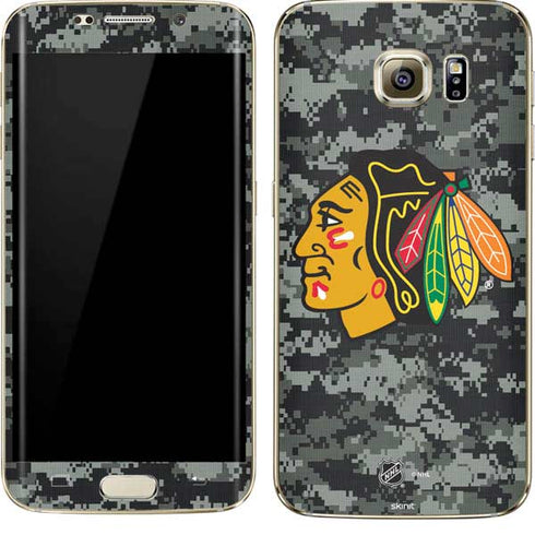 NHL Chicago Blackhawks Camo Galaxy S7 Edge Skin
