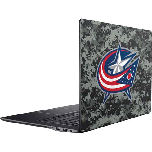 NHL Columbus Blue Jackets Camo Ativ Book 9 (15.6in 2014) Skin