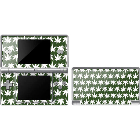 Marijuana Leaf White Pattern Nintendo Skins