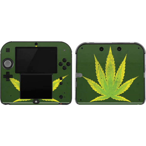 Marijuana Leaf Light Green Nintendo Skins