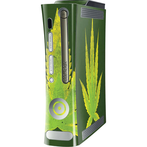 Marijuana Leaf Light Green Xbox 360 (Includes HDD) Skin