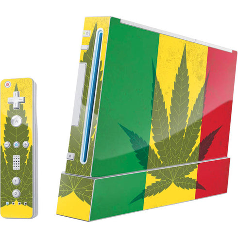 Marijuana Rasta Flag Wii (Includes 1 Controller) Skin