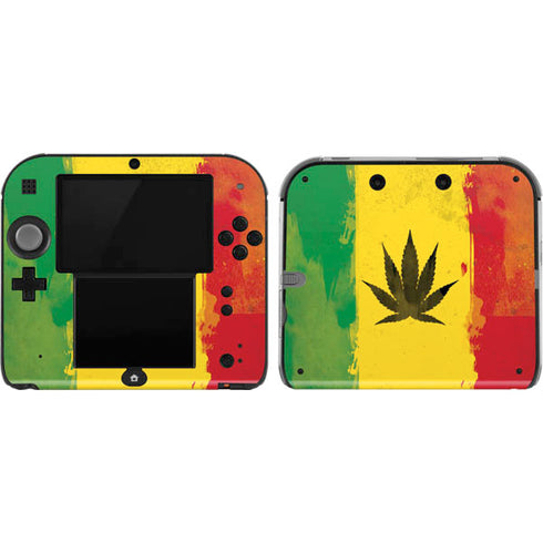 Marijuana Rasta Distressed Nintendo Skins