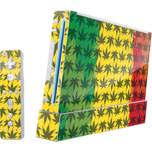 Marijuana Rasta Pattern Nintendo Skins