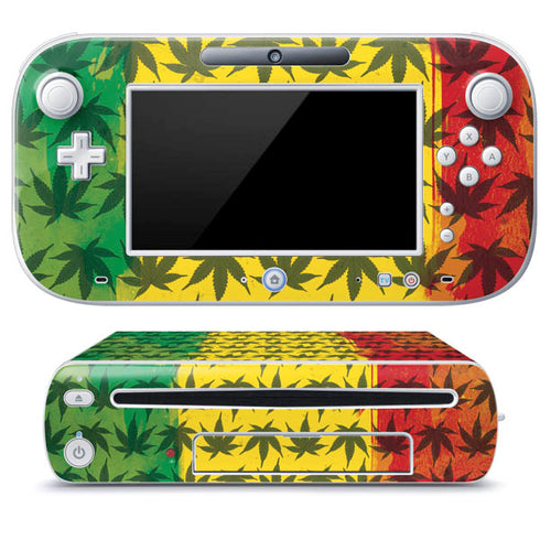 Marijuana Rasta Pattern Wii U (Console + 1 Controller) Skin