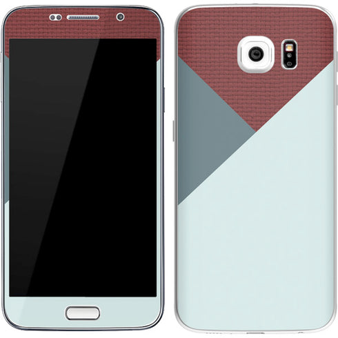 Marsala Triangle Shapes Galaxy S7 Skin