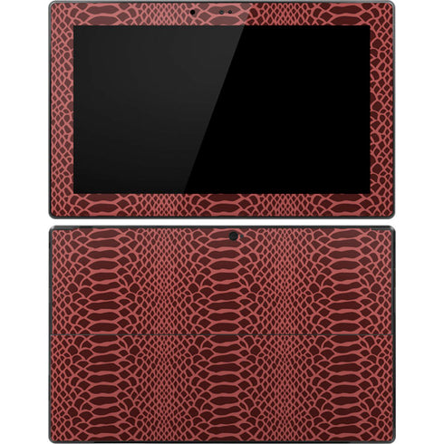 Marsala Snake Skin Surface Pro Tablet Skin
