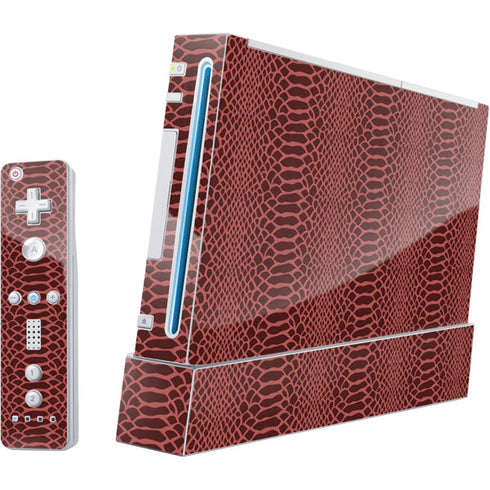 Marsala Snake Skin Nintendo Skins