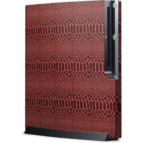 Marsala Snake Skin Playstation 3 & PS3 Slim Skin