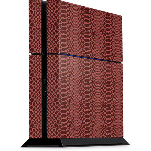 Marsala Snake Skin PlayStation PS4 Skins