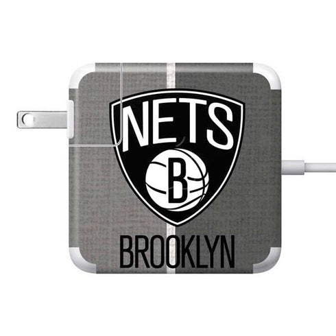 NBA Brooklyn Nets Canvas 85W Power Adapter (15 and 17 inch MacBook Pro Charger) Skin