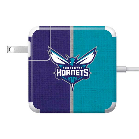 NBA Charlotte Hornets Canvas 85W Power Adapter (15 and 17 inch MacBook Pro Charger) Skin