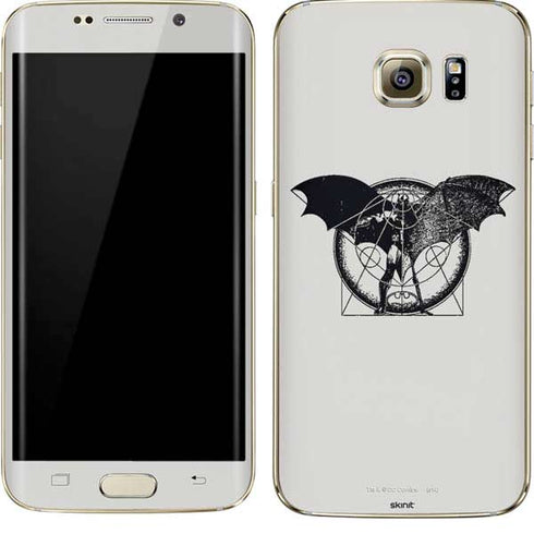 DC Comics Batman Skeleton diagram Art Galaxy S7 Edge Skin