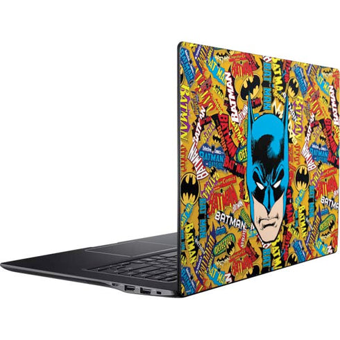 DC Comics Batman Mask Vintage Pattern Ativ Book 9 (15.6in 2014) Skin