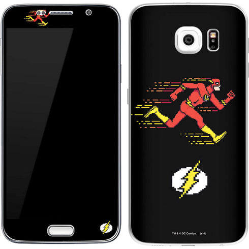 DC Comics The Flash Pixelated Running Pose Galaxy S7 Skin
