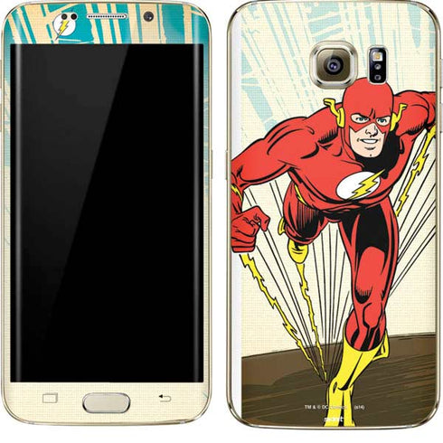 DC Comics The Flash Classic Art Sprint Pose Galaxy S7 Edge Skin