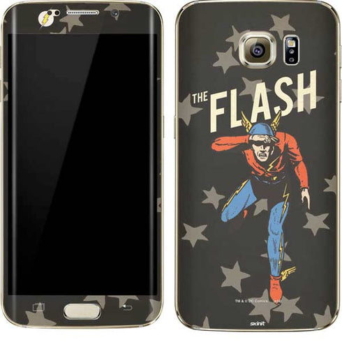 DC Comics The Flash Retro Action Pose Galaxy S7 Edge Skin