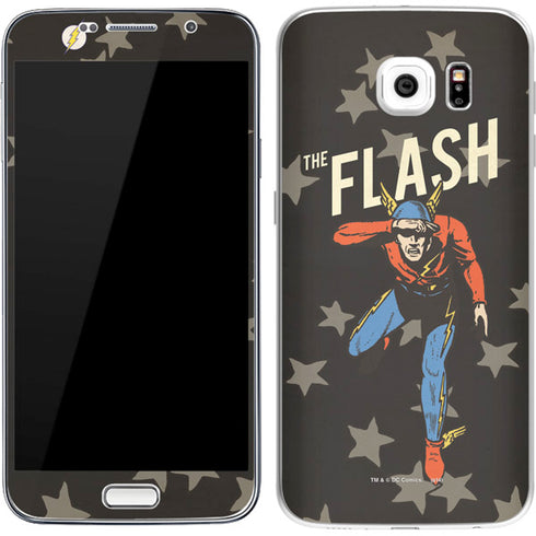 DC Comics The Flash Retro Action Pose Galaxy S7 Skin