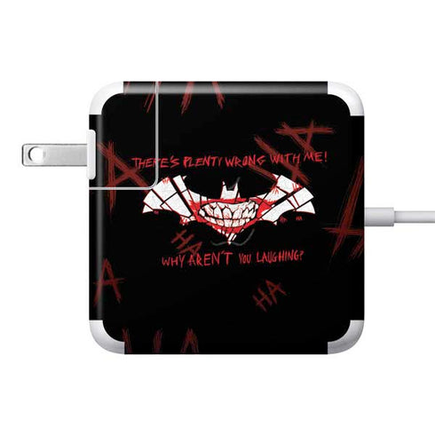 DC Comics The Joker Plenty Wrong With Me 85W Power Adapter (15 and 17 inch MacBook Pro Charger) Skin