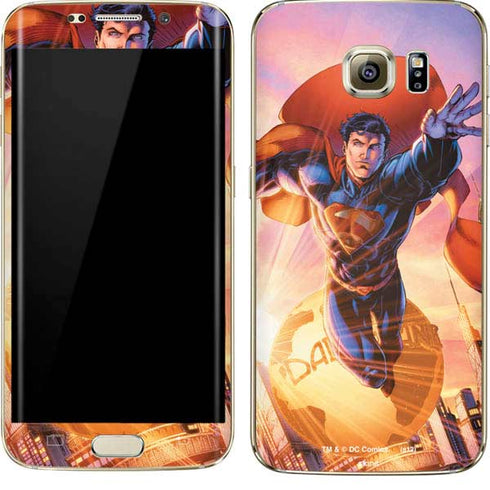 DC Comics Superman Unchained #1 75th Anniversary Cover Art by Jim Lee Galaxy S7 Edge Skin