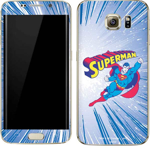 DC Comics Superman Vintage Action Pose Galaxy S7 Edge Skin