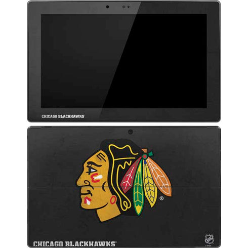 NHL Chicago Blackhawks Distressed Surface Pro Tablet Skin