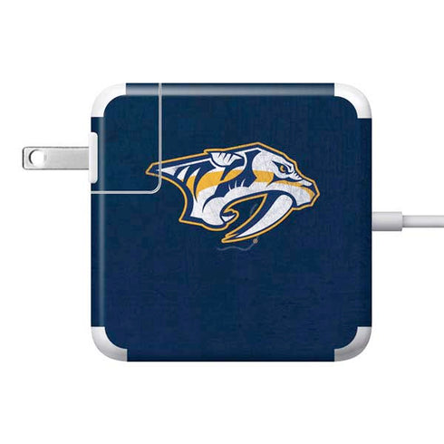 NHL Nashville Predators Distressed 85W Power Adapter (15 and 17 inch MacBook Pro Charger) Skin