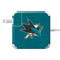 NHL San Jose Sharks Distressed 85W Power Adapter (15 and 17 inch MacBook Pro Charger) Skin