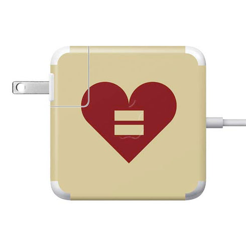 Equality Heart 85W Power Adapter (15 and 17 inch MacBook Pro Charger) Skin