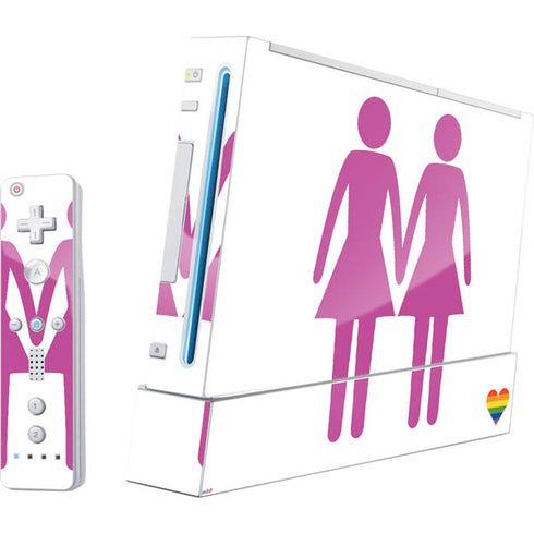 Pink Pride Wii (Includes 1 Controller) Skin