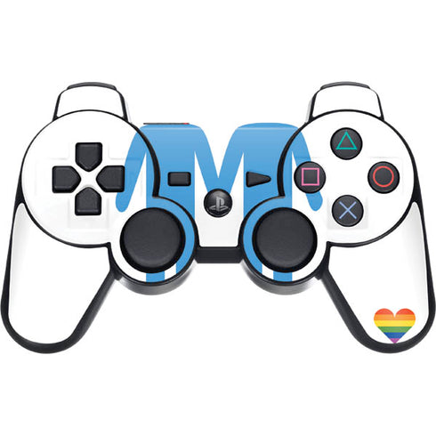Blue Pride PS3 Dual Shock wireless controller Skin