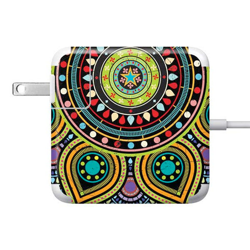 Sacred Wheel Colored 85W Power Adapter (15 and 17 inch MacBook Pro Charger) Skin