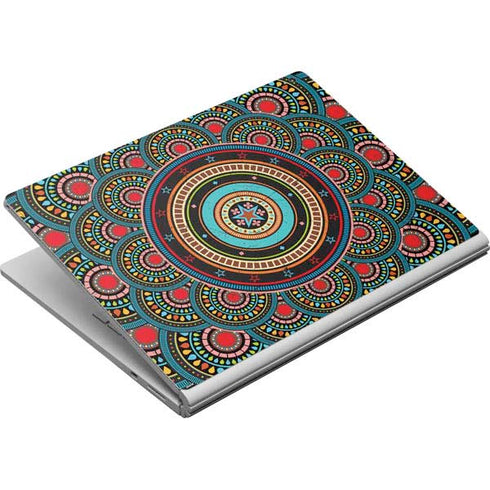 Infinite Circle Colored Surface Book Skin