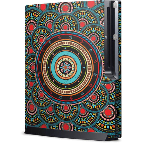Infinite Circle Colored Playstation 3 & PS3 Slim Skin