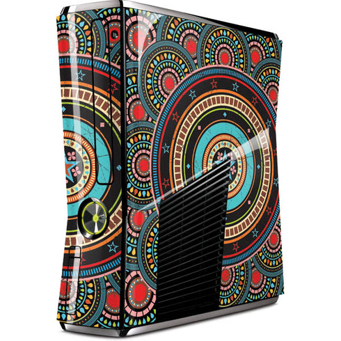 Infinite Circle Colored Xbox 360 Slim (2010) Skin